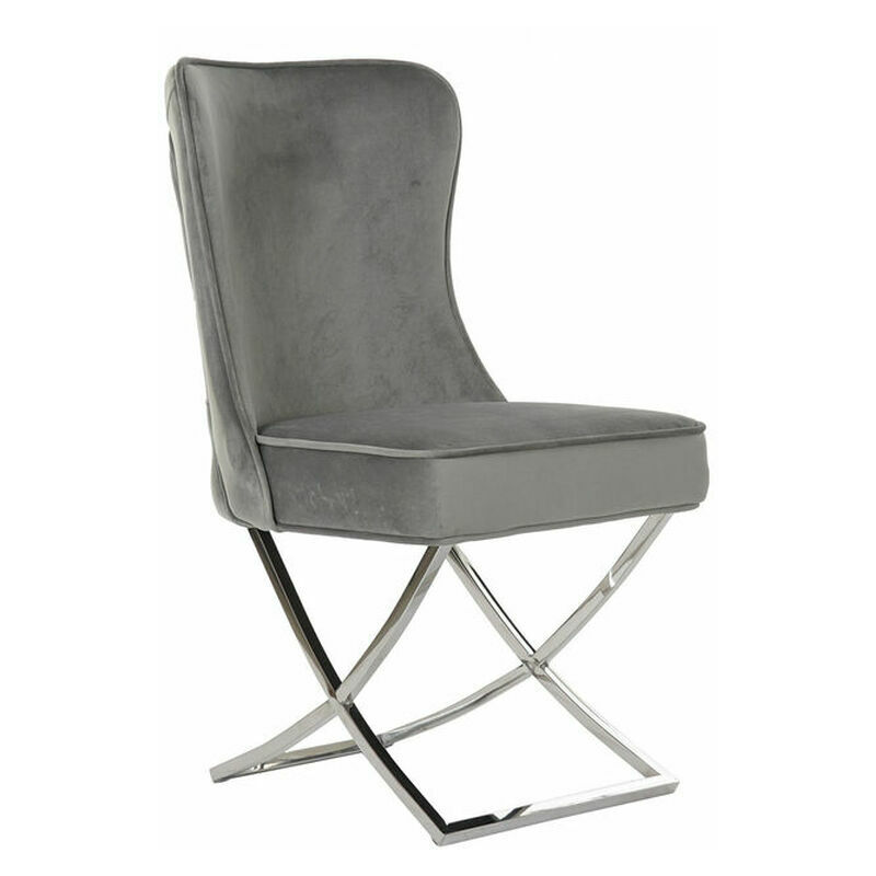 

DKD Home Decor Silla de Comedor DKD Home Decor Poliéster Acero (53 x 64 x 99.5 cm)