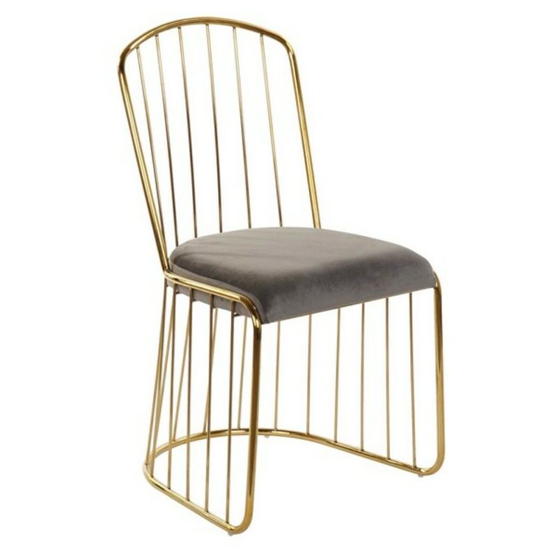 

Silla de Comedor DKD Home Decor Poliéster Metal Acero (50 x 52 x 89 cm)