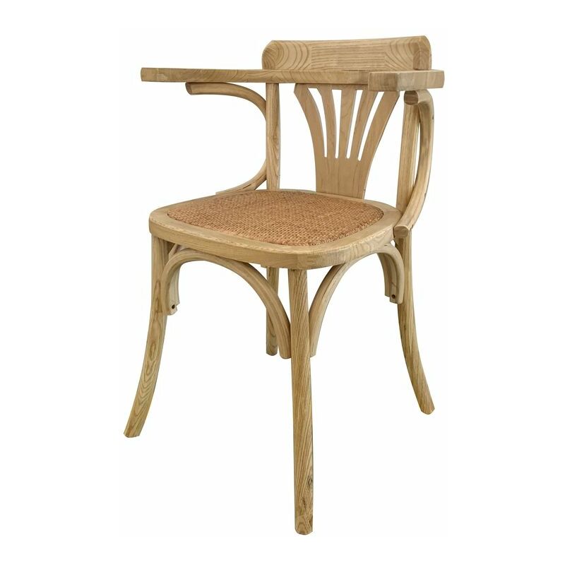 

Silla de Comedor DKD Home Decor Ratán Madera de olmo (59 x 46 x 78 cm)