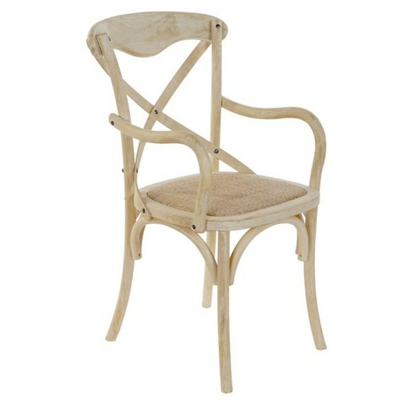 

Silla de Comedor DKD Home Decor Ratán Olmo (55 x 57 x 92 cm)