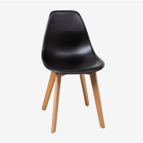 Silla de comedor en polipropileno y madera de haya Scand Nordic SKLUM             