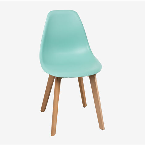 Silla de comedor en polipropileno y madera de haya Scand Nordic SKLUM             