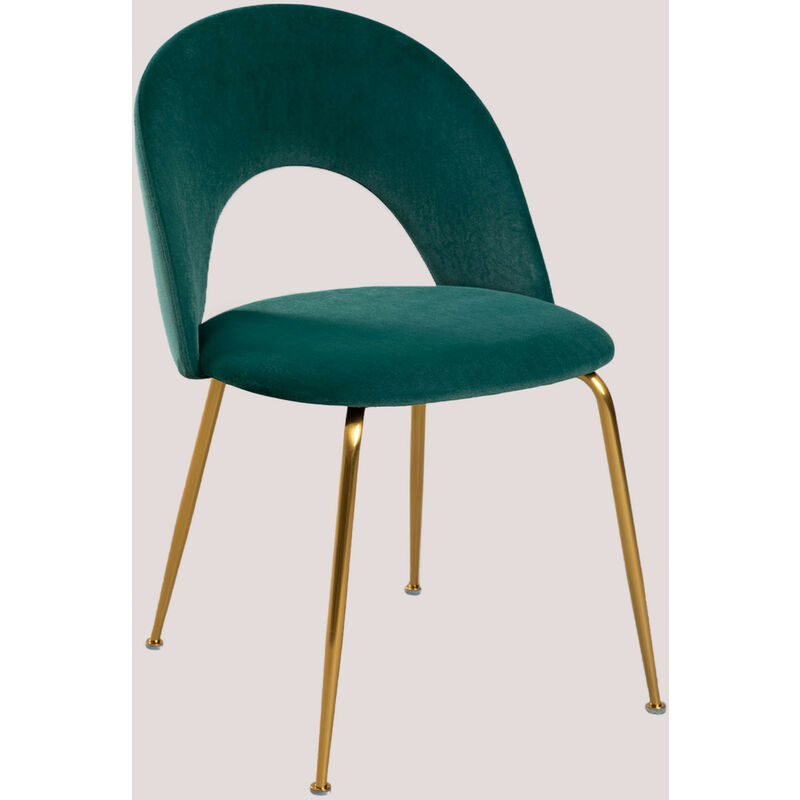 

Silla de Comedor en Terciopelo Glorys Verde Jungla Verde Jungla - Sklum