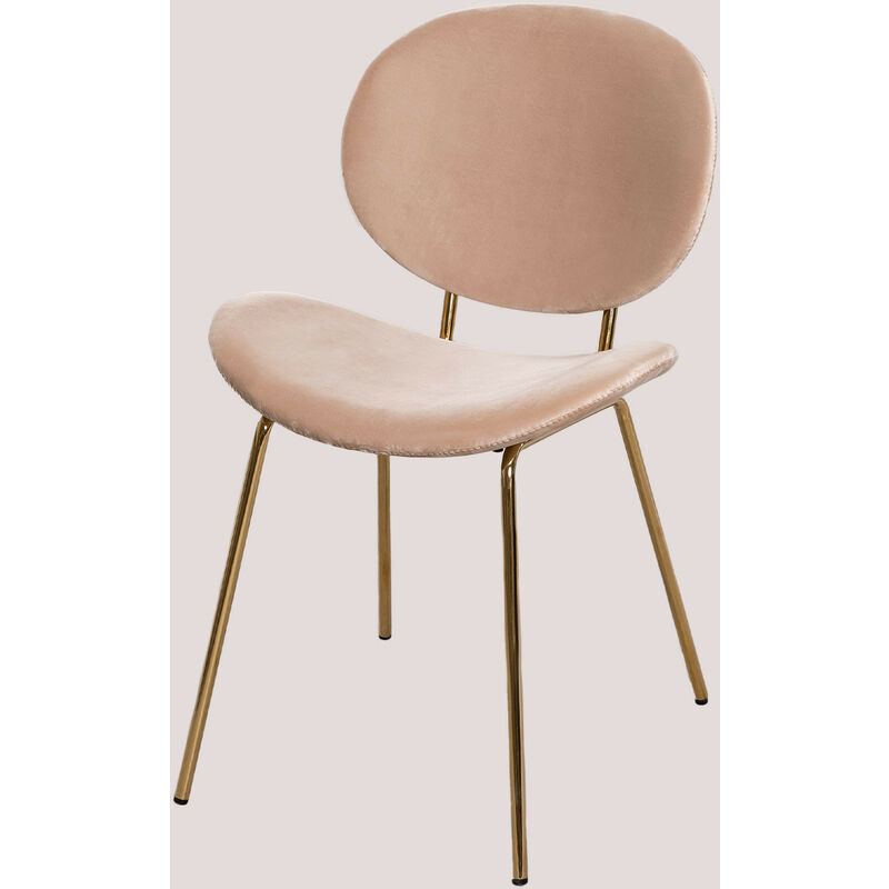 

Silla de Comedor en Terciopelo Laure Dorado Lino - Sklum