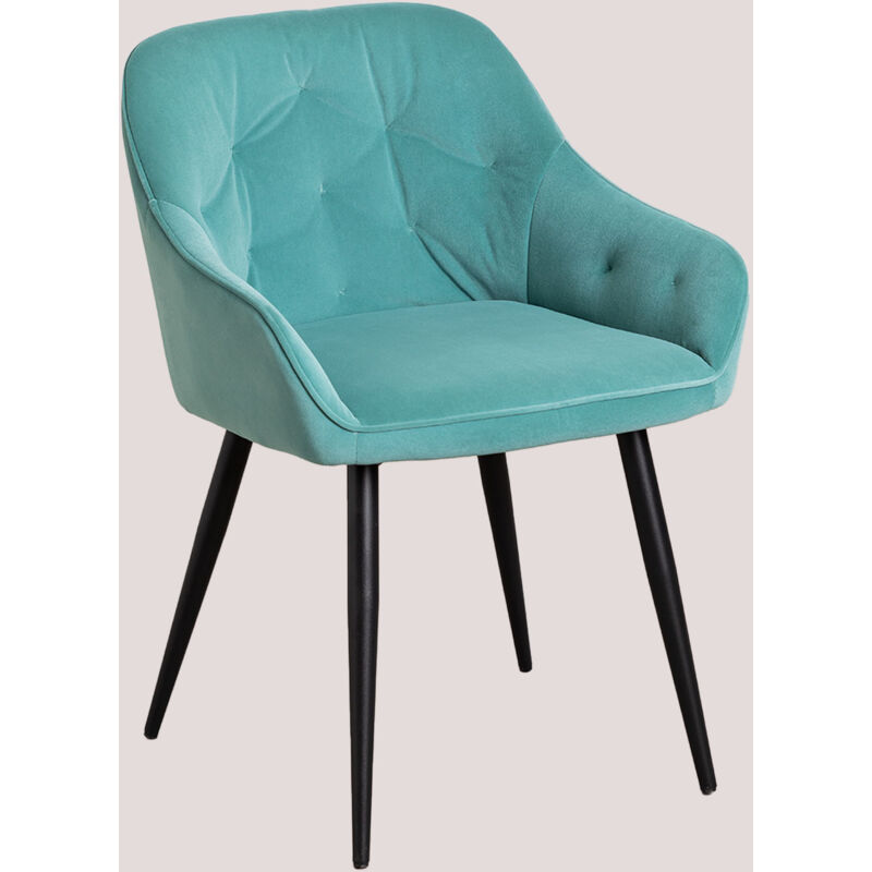 

Silla de Comedor en Terciopelo Zilen Verde Abeto Verde Abeto - Sklum