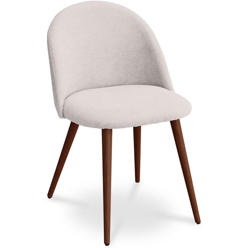 

Silla de comedor Evelyne Premium - Patas oscuras Crema