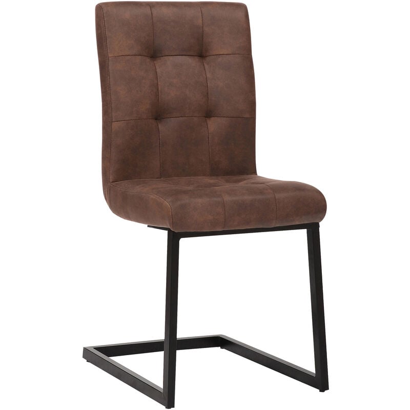 

CLP - Silla De Comedor Feline En Tela Marrón oscuro