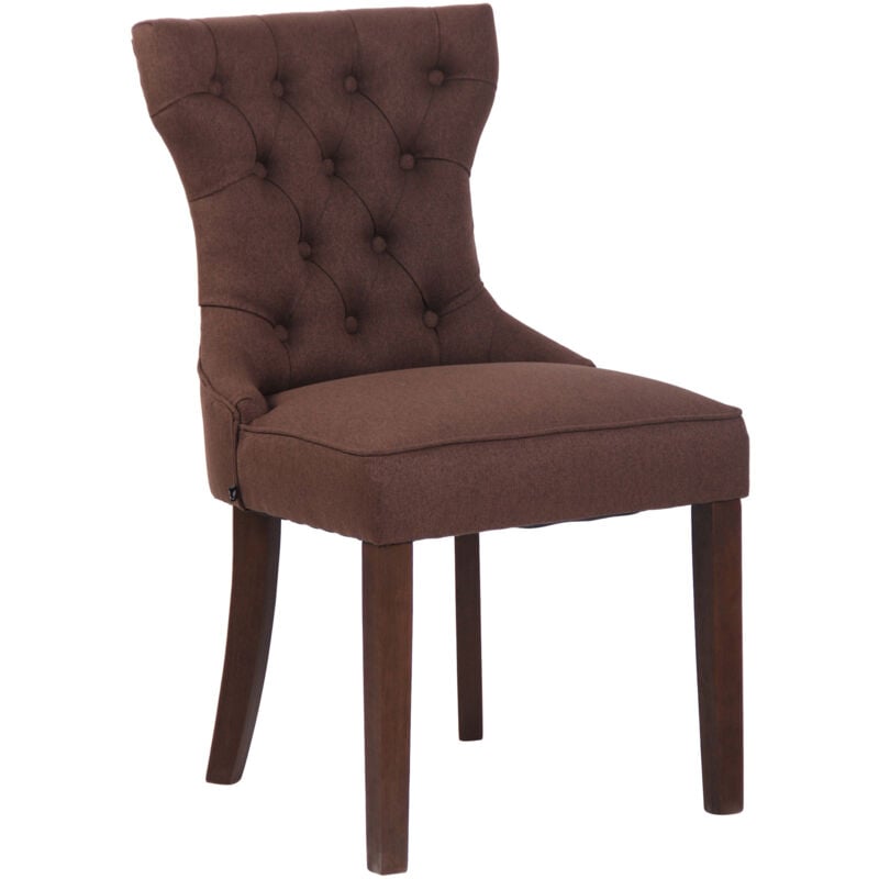 

CLP - Silla de comedor Franca en tela Marrón Antigüo