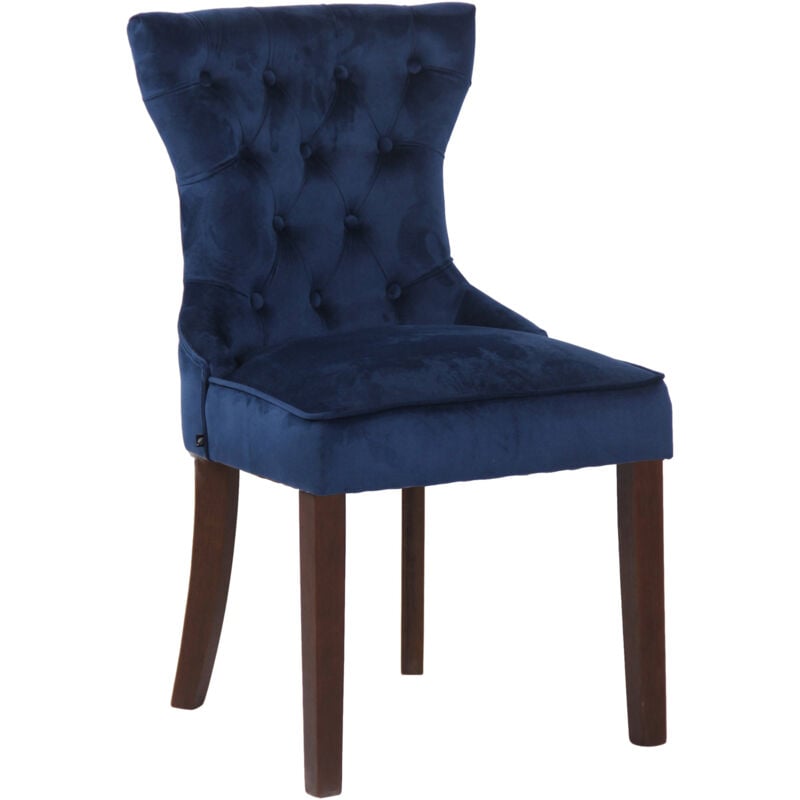 

CLP - Silla de comedor Franca en terciopelo Azul Antigüo
