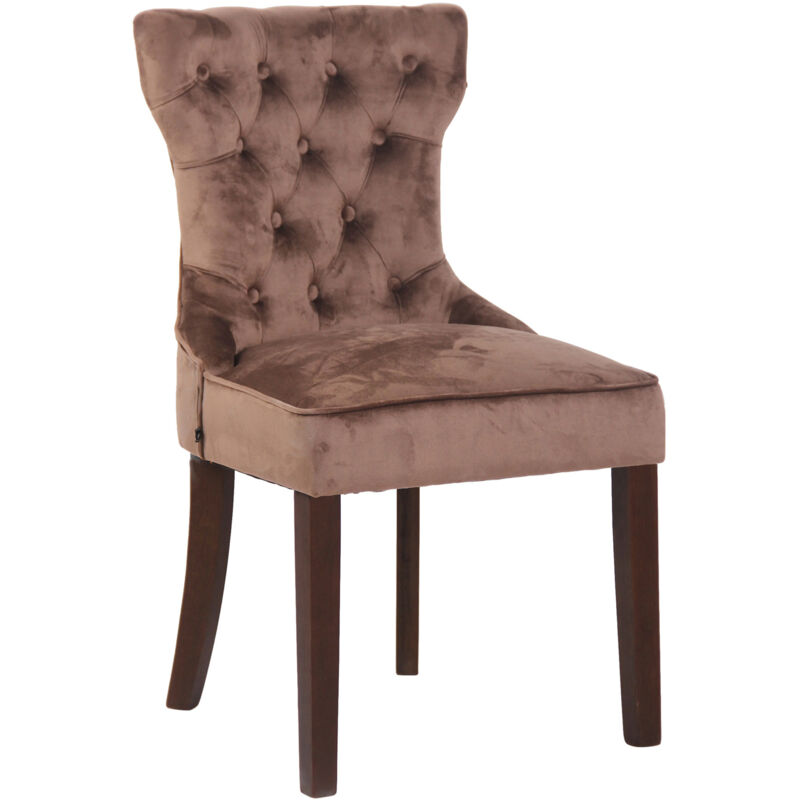

CLP - Silla de comedor Franca en terciopelo Marrón Antigüo