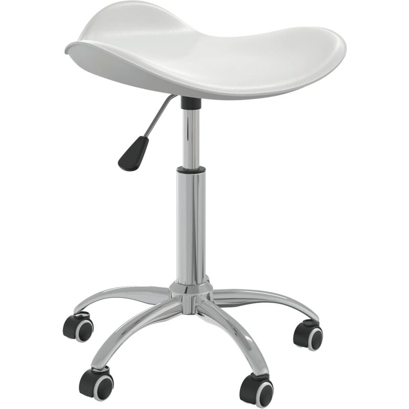 

Silla de comedor giratoria cuero sintético blanco
