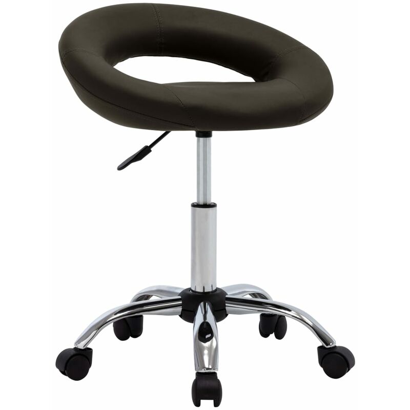 

Silla de comedor giratoria cuero sintético marrón