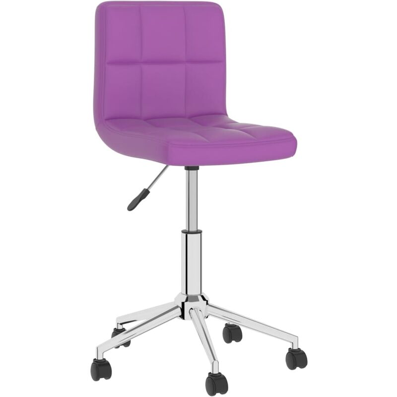 

Silla de comedor giratoria de cuero sintética morado