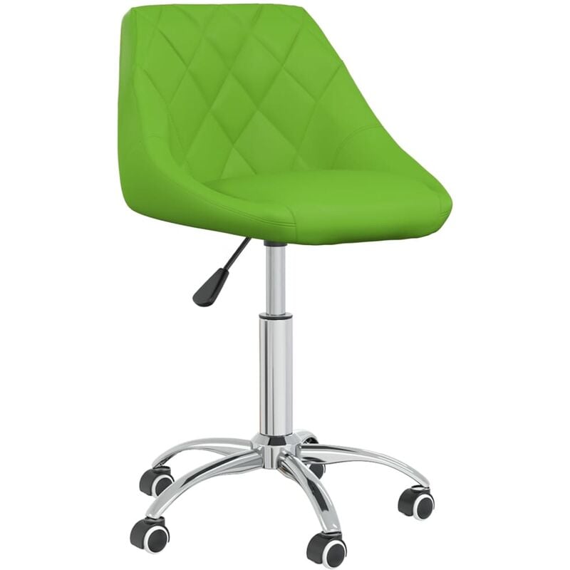

Silla de comedor giratoria de cuero sintética verde