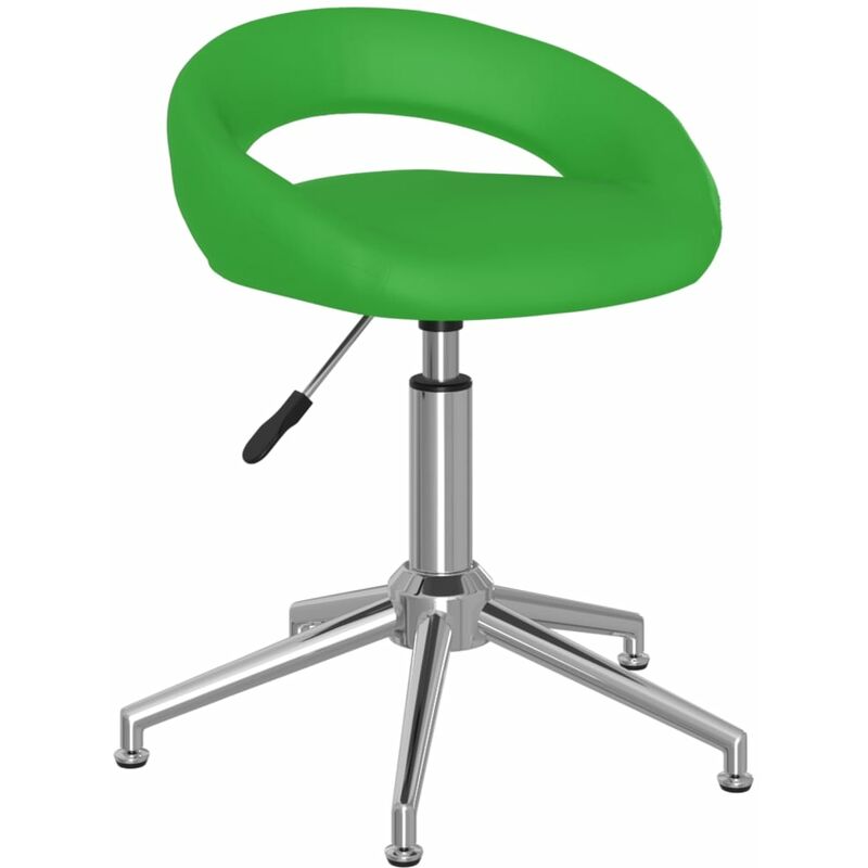 

Silla de comedor giratoria de cuero sintética verde