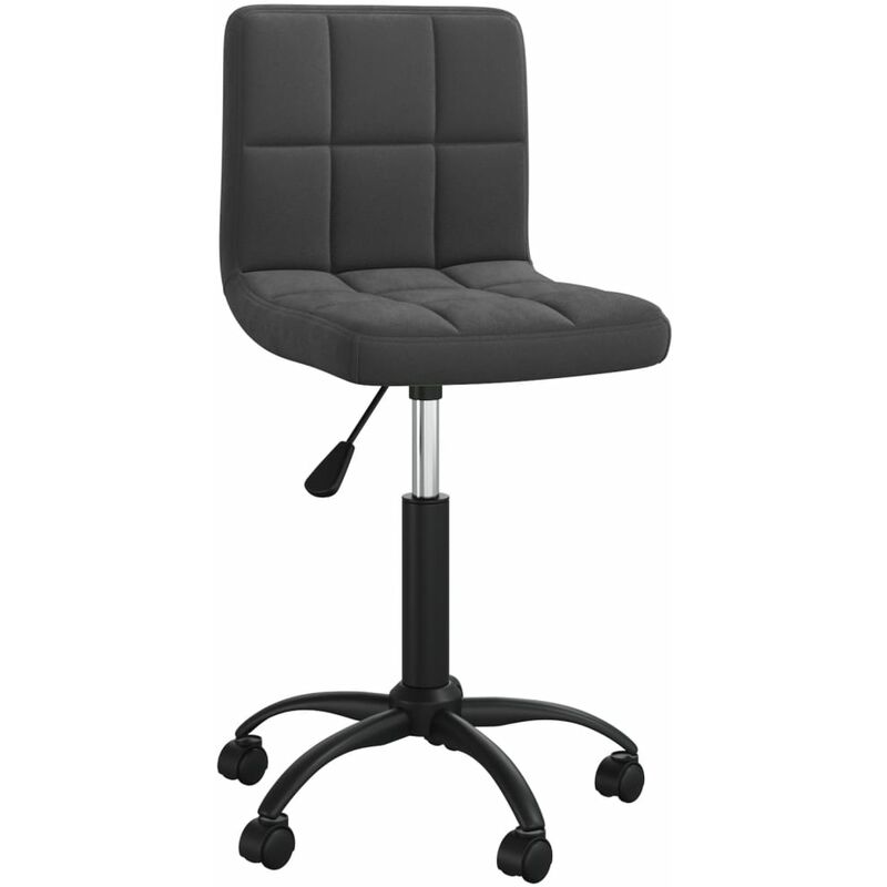 

Silla de comedor giratoria de terciopelo negro