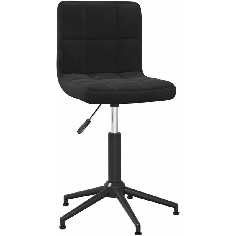 

Silla de comedor giratoria de terciopelo negro