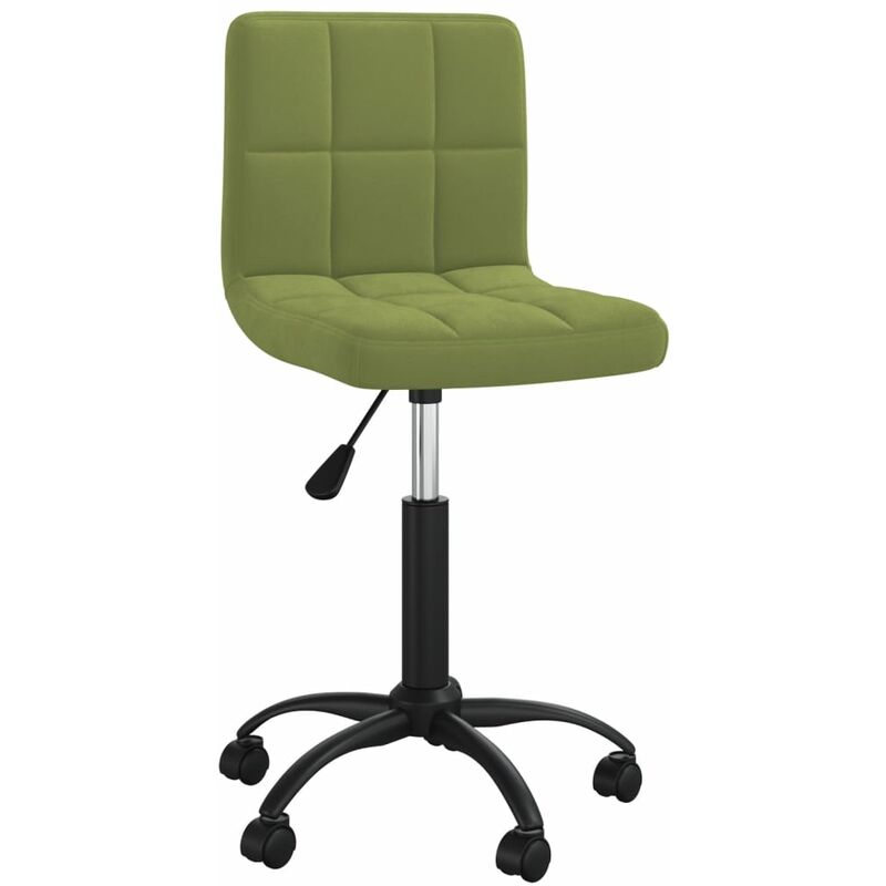 

Silla de comedor giratoria de terciopelo verde claro