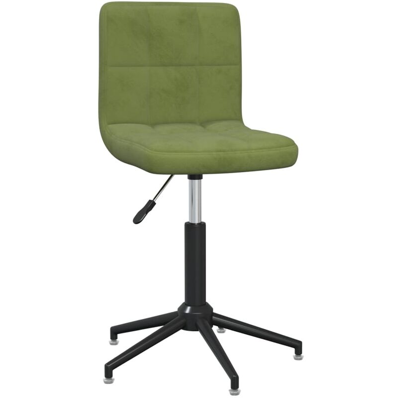 

Silla de comedor giratoria de terciopelo verde claro