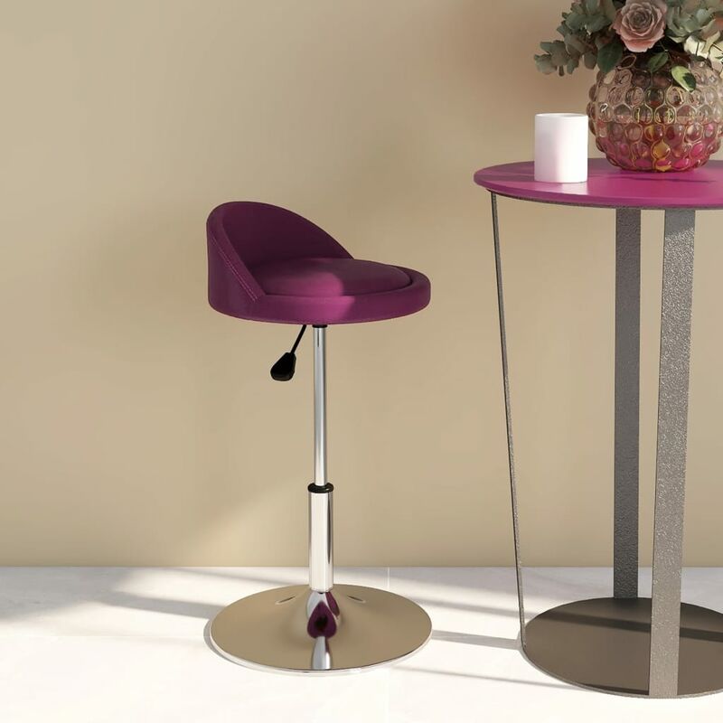 

Silla de comedor giratoria piel sintética morada