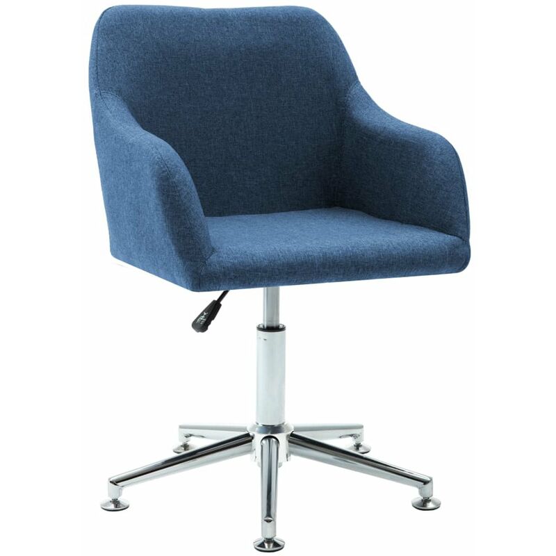 

Silla de comedor giratoria tela azul