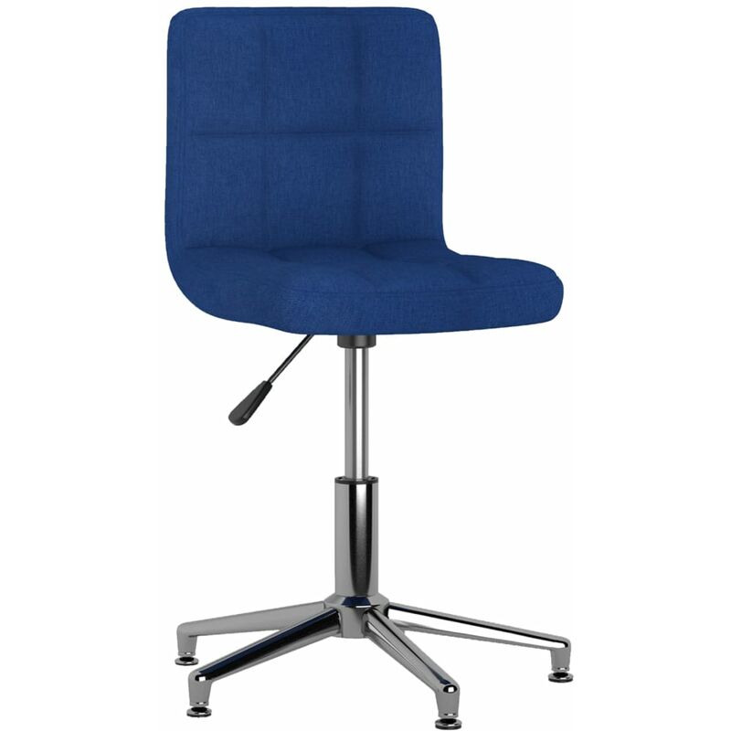 

Silla de comedor giratoria tela azul