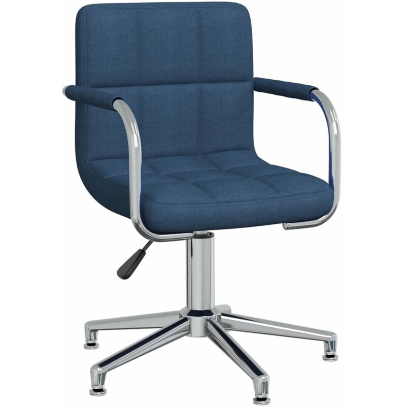 

Silla de comedor giratoria tela azul