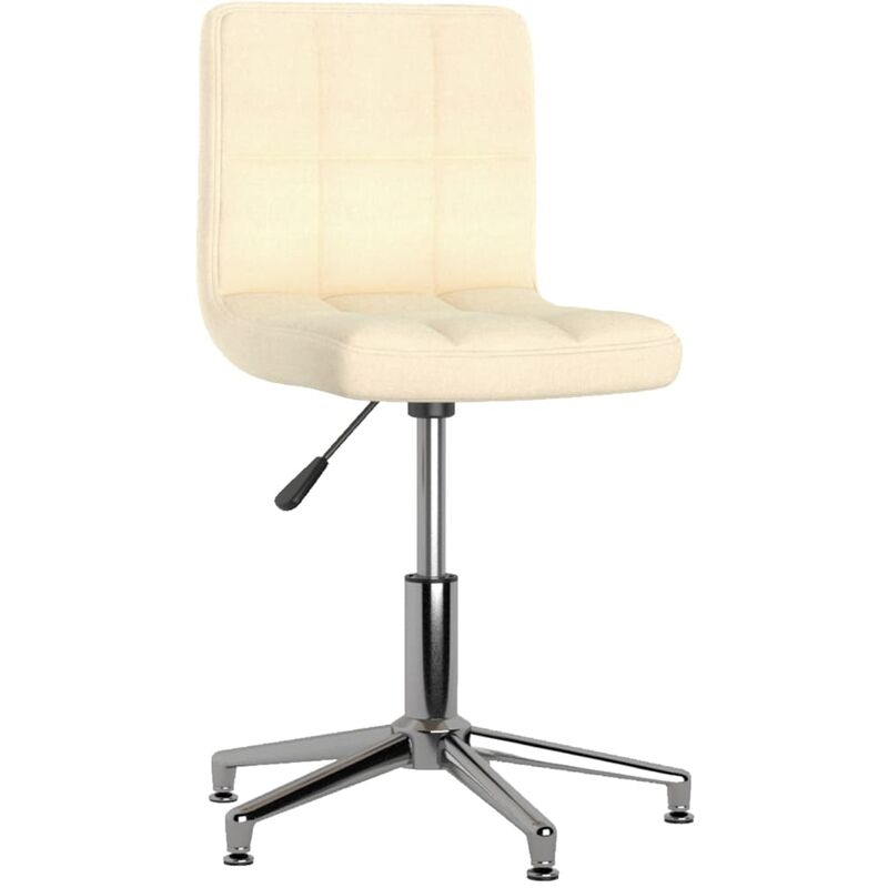 

Silla de comedor giratoria tela color crema