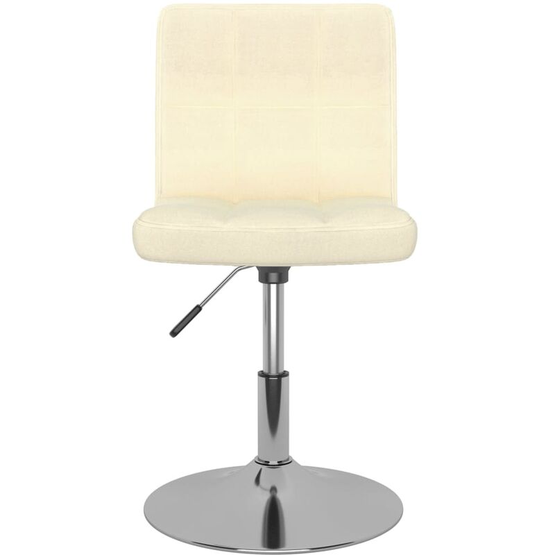 

Silla de comedor giratoria tela color crema