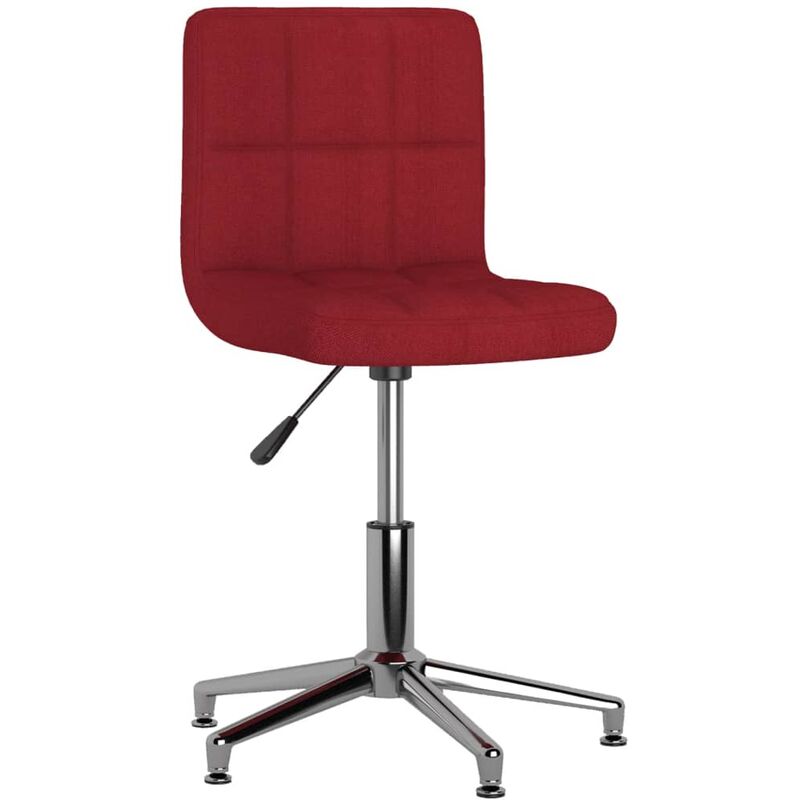 

Silla de comedor giratoria tela color vino tinto