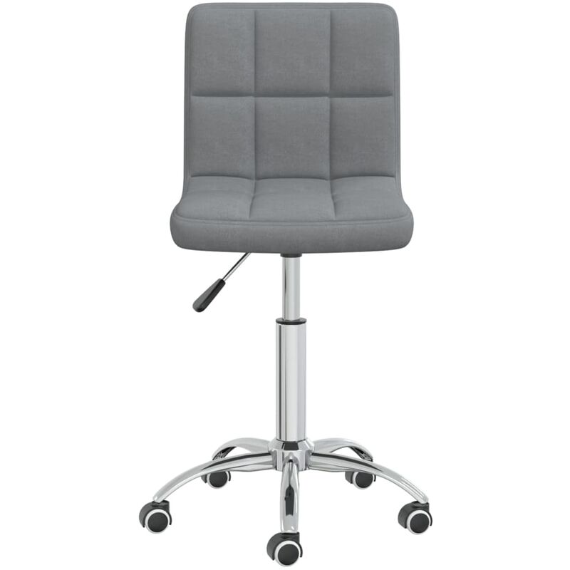 

Silla de comedor giratoria tela gris claro