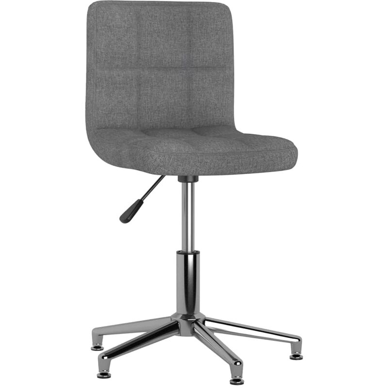 

Silla de comedor giratoria tela gris claro