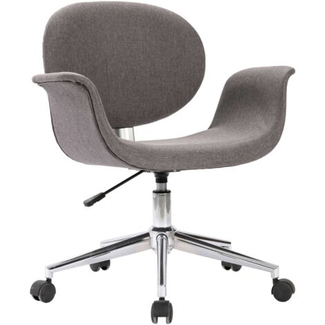 Silla de comedor giratoria tela gris gris DEC025146