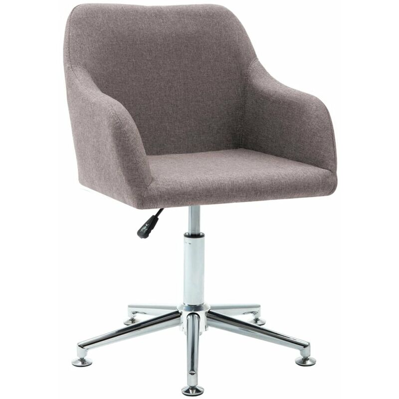 

Silla de comedor giratoria tela gris topo