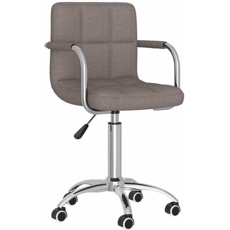 

Silla de comedor giratoria tela gris topo