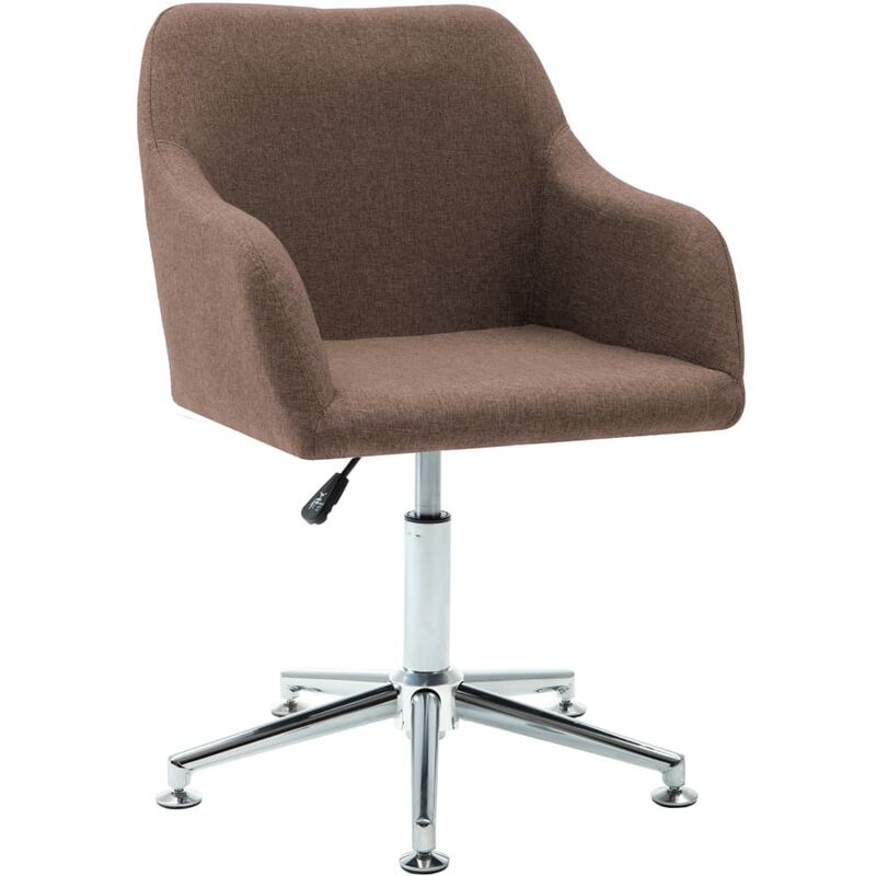 

Silla de comedor giratoria tela marrón