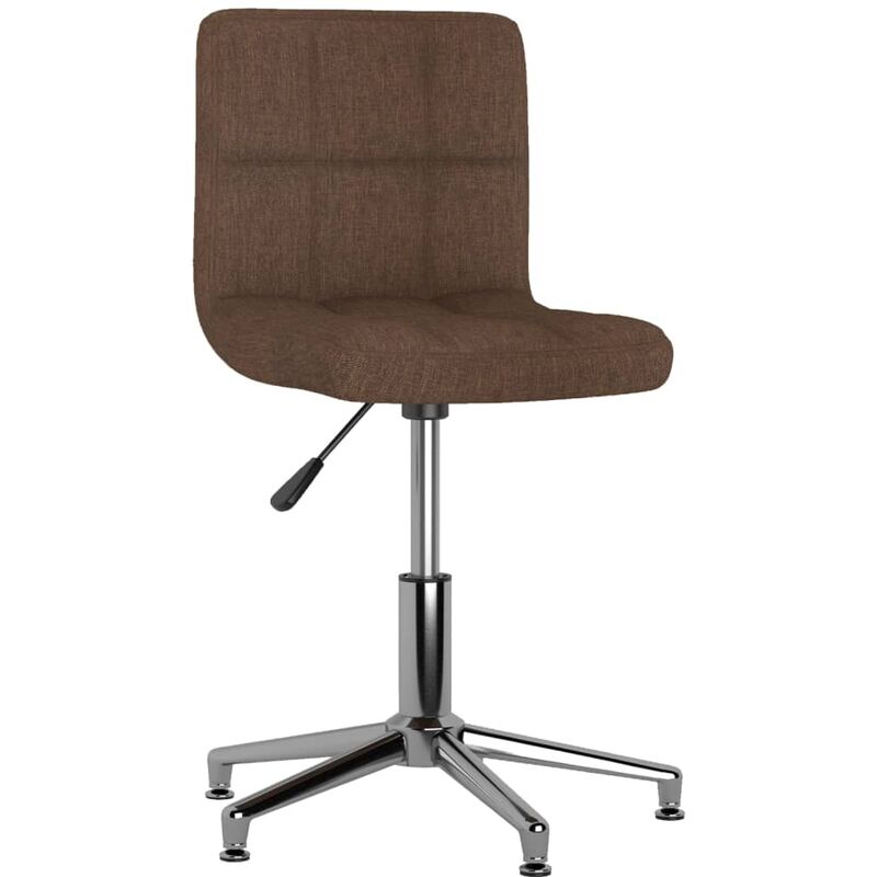 

Silla de comedor giratoria tela marrón