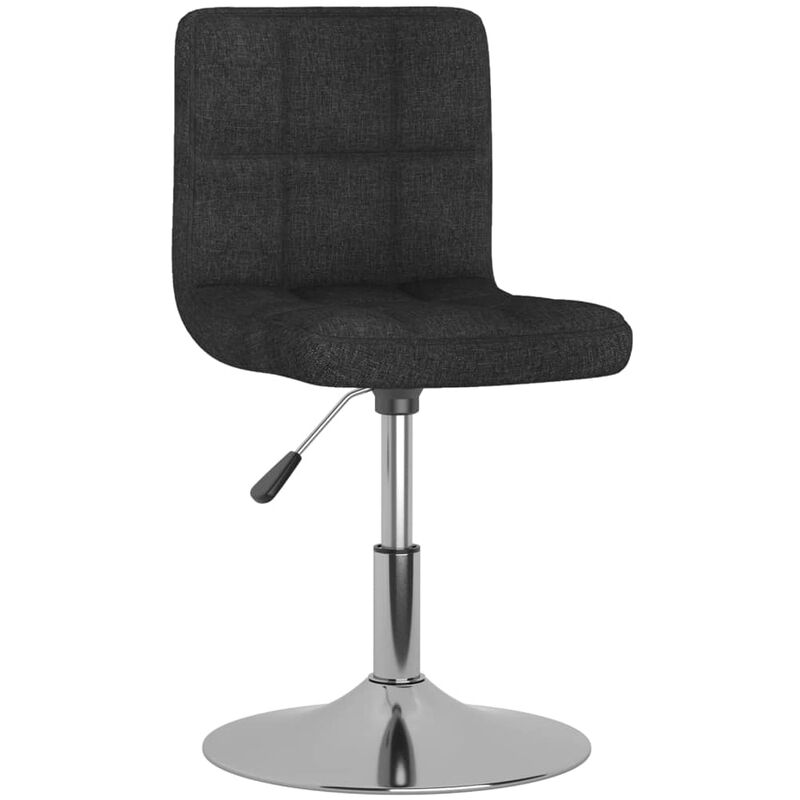 

Silla de comedor giratoria tela negro