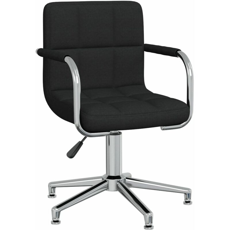 

Silla de comedor giratoria tela negro