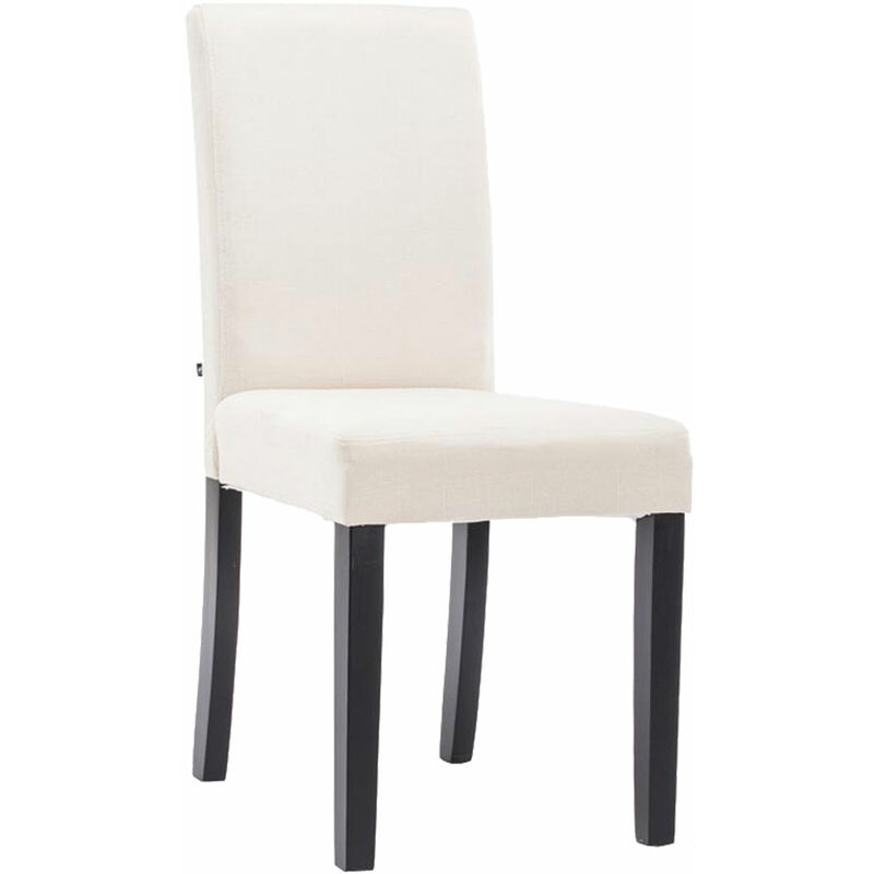 

Silla de comedor ina en tela crema,negro - Rogal