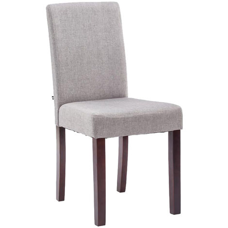 Silla de Comedor Ina en Tela Gris claro Cappuccino