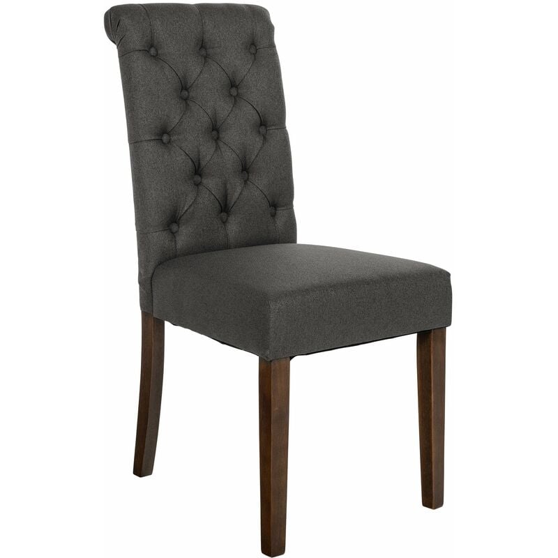 

CLP - Silla de comedor Lisburn Gris oscuro Tela