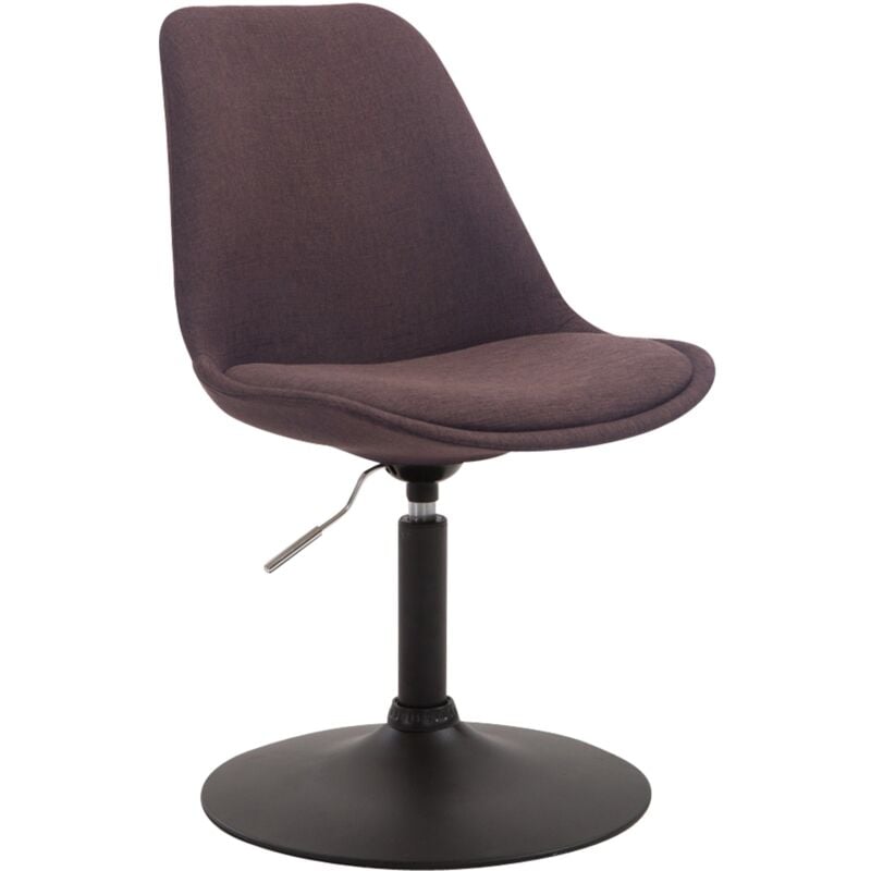 

Silla De Comedor Maverick En Tela Marrón Metal negro mate