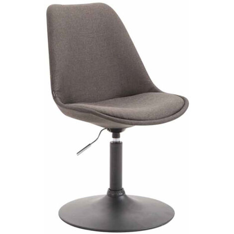 Silla De Comedor Maverick En Tela Gris oscuro Negro