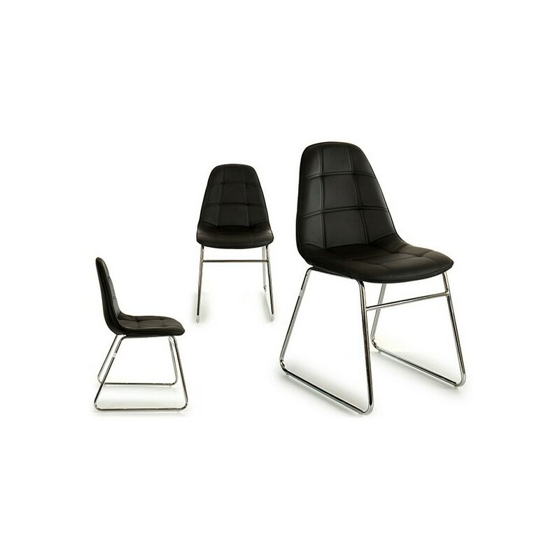 

Silla de Comedor Negra (58 x 84,5 x 45 cm)