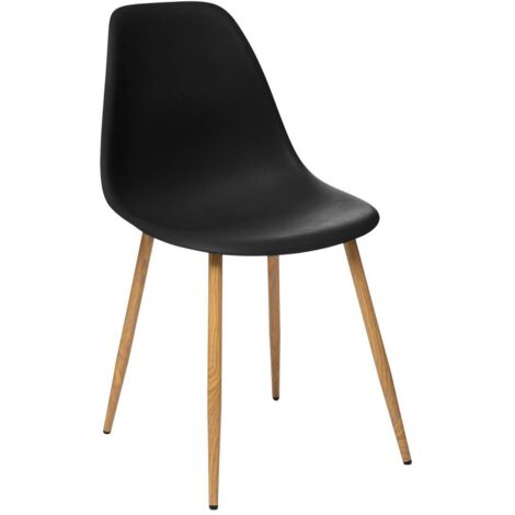 Silla de comedor negra col.taho 47x53x85cm