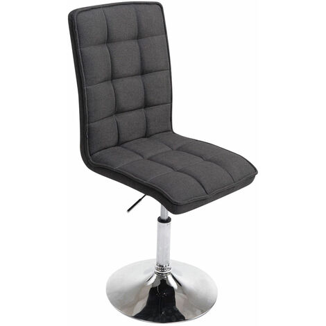 Silla de comedor Peking V2 tela Gris oscuro