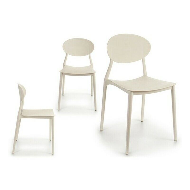 

Silla de Comedor Plástico Blanca (41 x 81 x 49 cm)