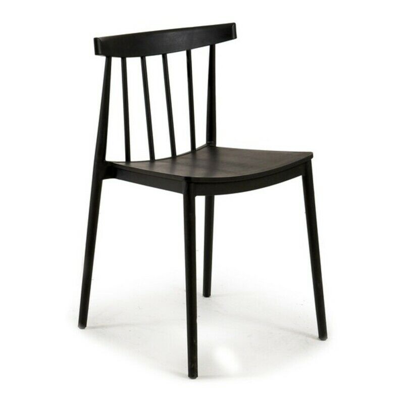 

Silla de Comedor Plástico Negra (49 x 77,5 x 45 cm)