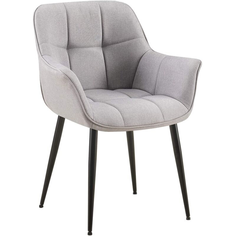

CLP - Silla de comedor Roseville en tela o polipiel Gris Tela